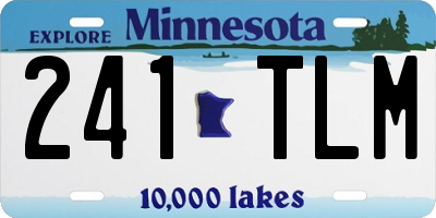 MN license plate 241TLM