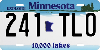 MN license plate 241TLO