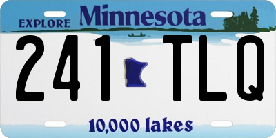 MN license plate 241TLQ