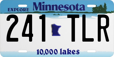 MN license plate 241TLR
