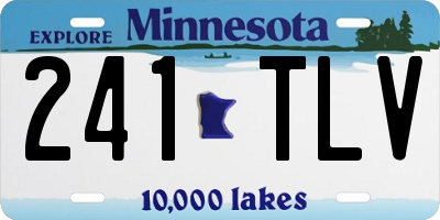 MN license plate 241TLV