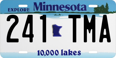 MN license plate 241TMA