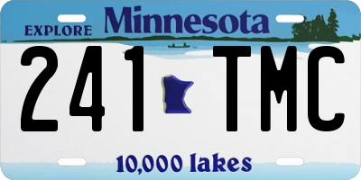 MN license plate 241TMC