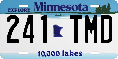 MN license plate 241TMD