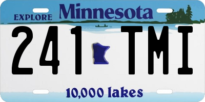 MN license plate 241TMI