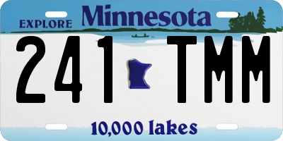 MN license plate 241TMM