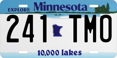 MN license plate 241TMO