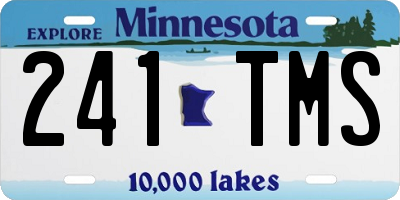 MN license plate 241TMS