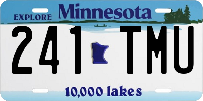 MN license plate 241TMU