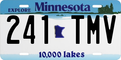 MN license plate 241TMV