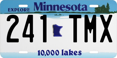 MN license plate 241TMX