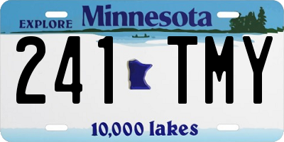 MN license plate 241TMY