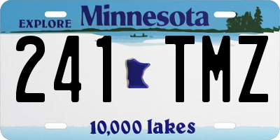 MN license plate 241TMZ