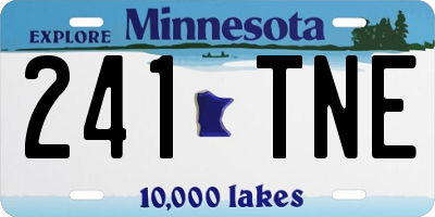 MN license plate 241TNE