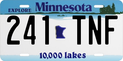 MN license plate 241TNF