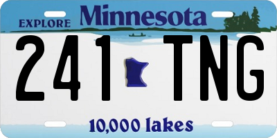 MN license plate 241TNG