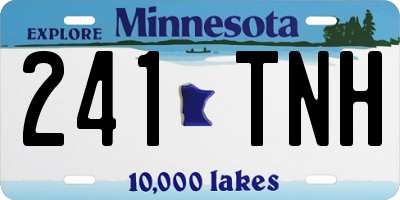 MN license plate 241TNH