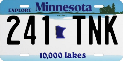 MN license plate 241TNK