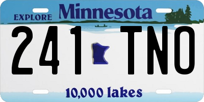 MN license plate 241TNO