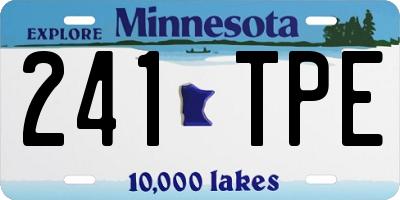 MN license plate 241TPE