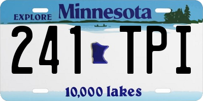 MN license plate 241TPI