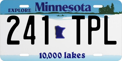 MN license plate 241TPL