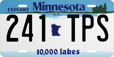 MN license plate 241TPS