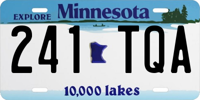 MN license plate 241TQA