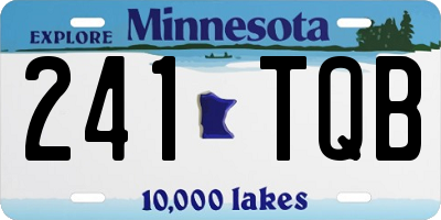 MN license plate 241TQB