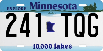 MN license plate 241TQG