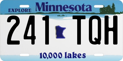 MN license plate 241TQH