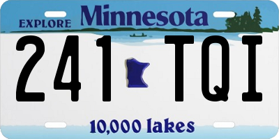 MN license plate 241TQI