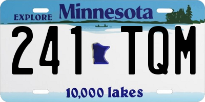 MN license plate 241TQM