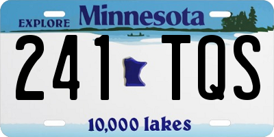 MN license plate 241TQS
