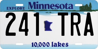 MN license plate 241TRA