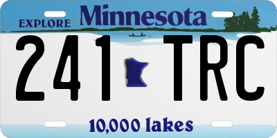 MN license plate 241TRC