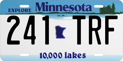 MN license plate 241TRF