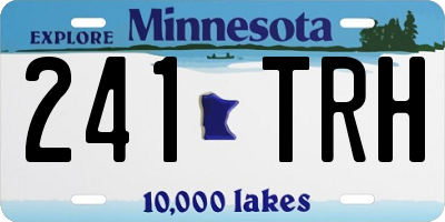 MN license plate 241TRH