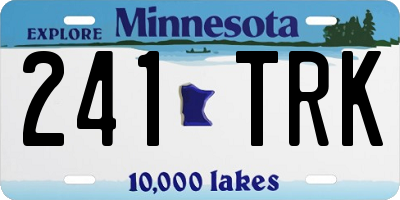 MN license plate 241TRK