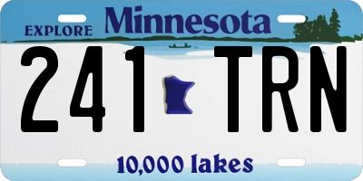 MN license plate 241TRN