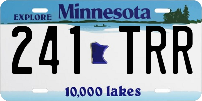 MN license plate 241TRR
