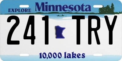 MN license plate 241TRY