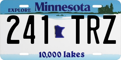 MN license plate 241TRZ