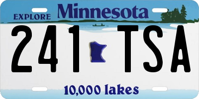 MN license plate 241TSA