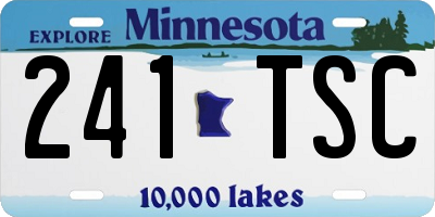 MN license plate 241TSC