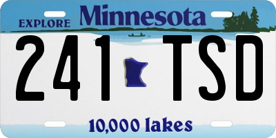 MN license plate 241TSD