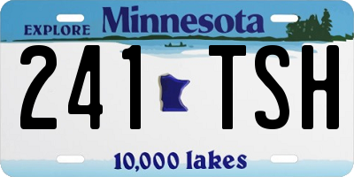 MN license plate 241TSH