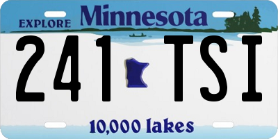 MN license plate 241TSI