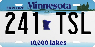 MN license plate 241TSL