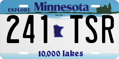 MN license plate 241TSR